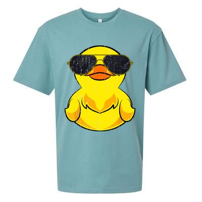 Cool Duckie Sunglasses Duckling Funny Ducky Rubber Duck Sueded Cloud Jersey T-Shirt