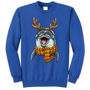 Christmas Dolphin Santa Clause Reindeer Xmas Dolphin Lover Cute Gift Sweatshirt