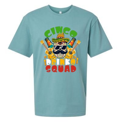 Cinco Drinko Squad Cinco De Mayo Celebration Sueded Cloud Jersey T-Shirt