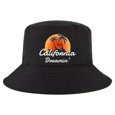 California Dreamin' Sunset Venice Beach Summer Surf La Gift Cool Comfort Performance Bucket Hat