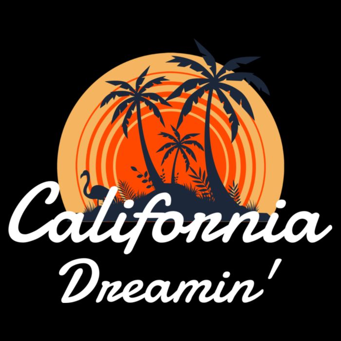 California Dreamin' Sunset Venice Beach Summer Surf La Gift Cooling Performance Crew T-Shirt