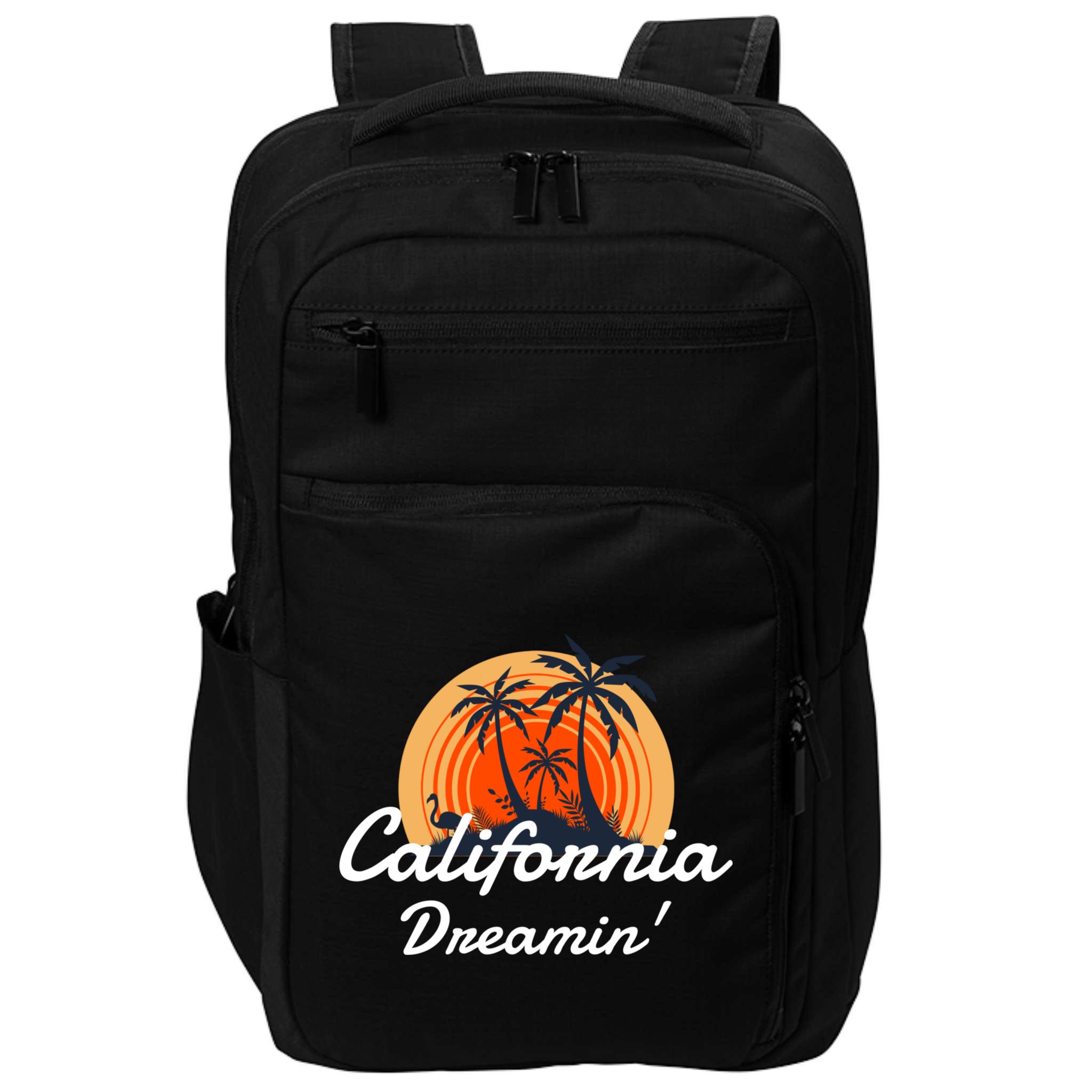 California Dreamin' Sunset Venice Beach Summer Surf La Gift Impact Tech Backpack