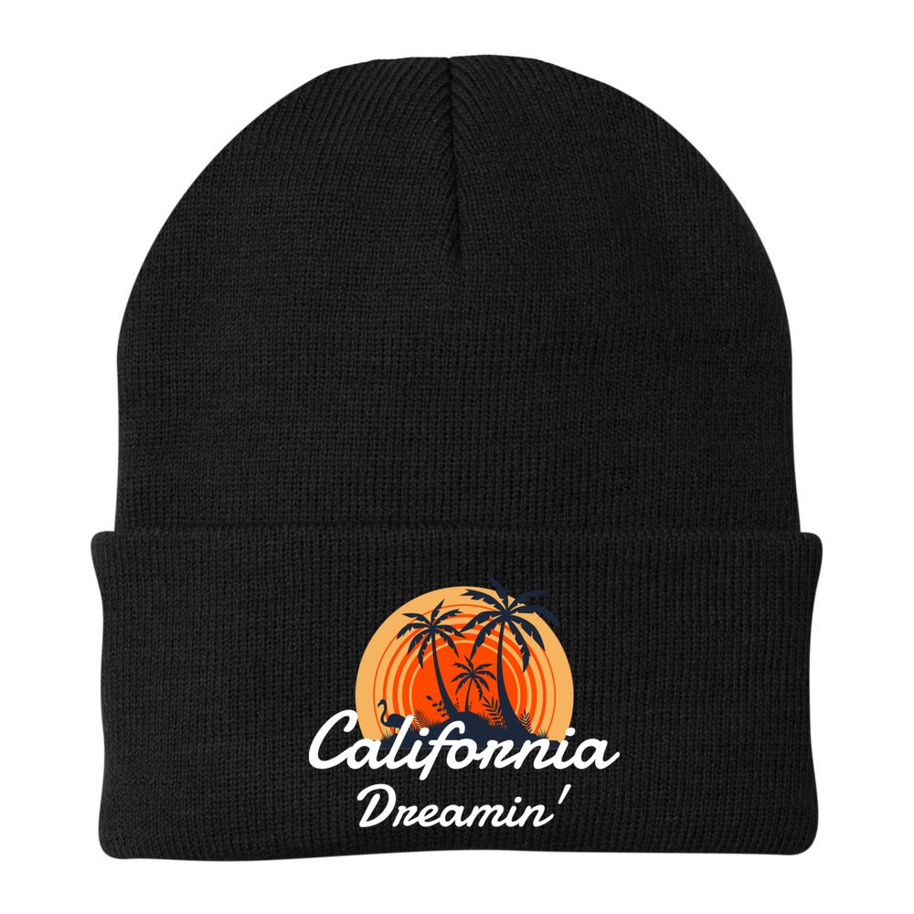 California Dreamin' Sunset Venice Beach Summer Surf La Gift Beanie