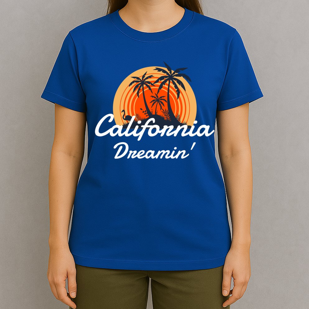 California Dreamin' Sunset Venice Beach Summer Surf La Gift T-Shirt