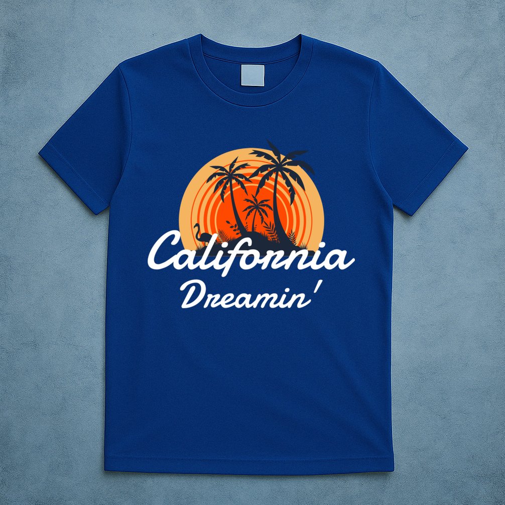 California Dreamin' Sunset Venice Beach Summer Surf La Gift T-Shirt