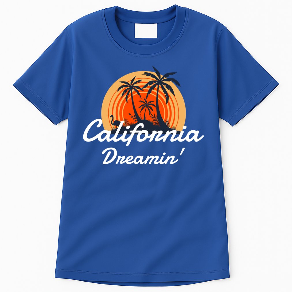 California Dreamin' Sunset Venice Beach Summer Surf La Gift Tall T-Shirt