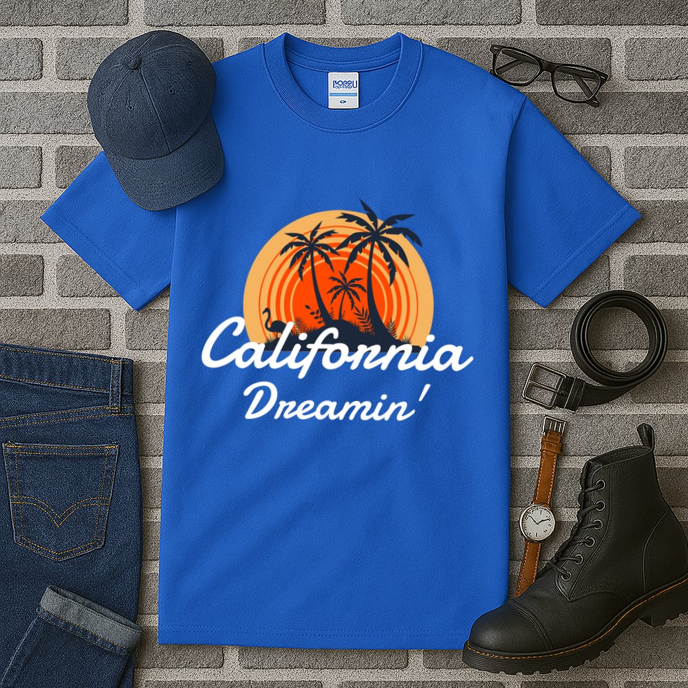 California Dreamin' Sunset Venice Beach Summer Surf La Gift Tall T-Shirt