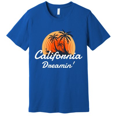 California Dreamin' Sunset Venice Beach Summer Surf La Gift Premium T-Shirt
