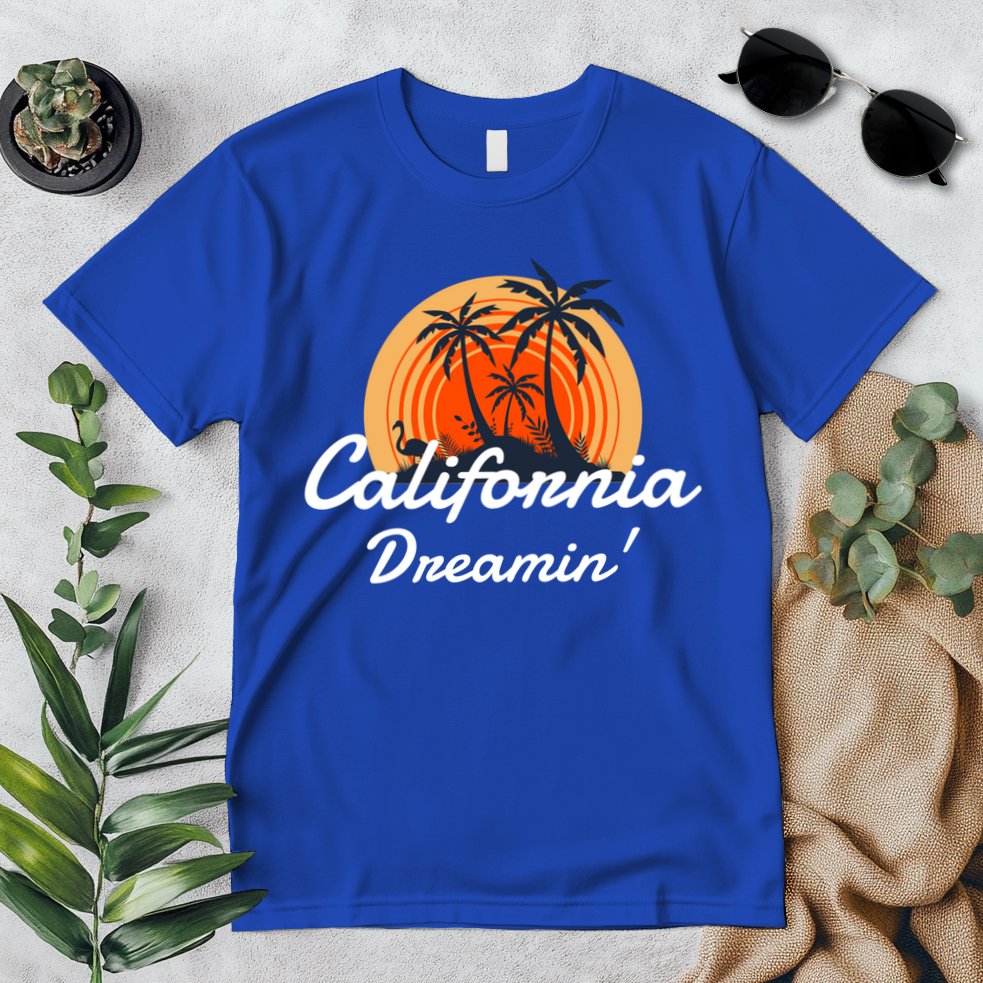 California Dreamin' Sunset Venice Beach Summer Surf La Gift Premium T-Shirt