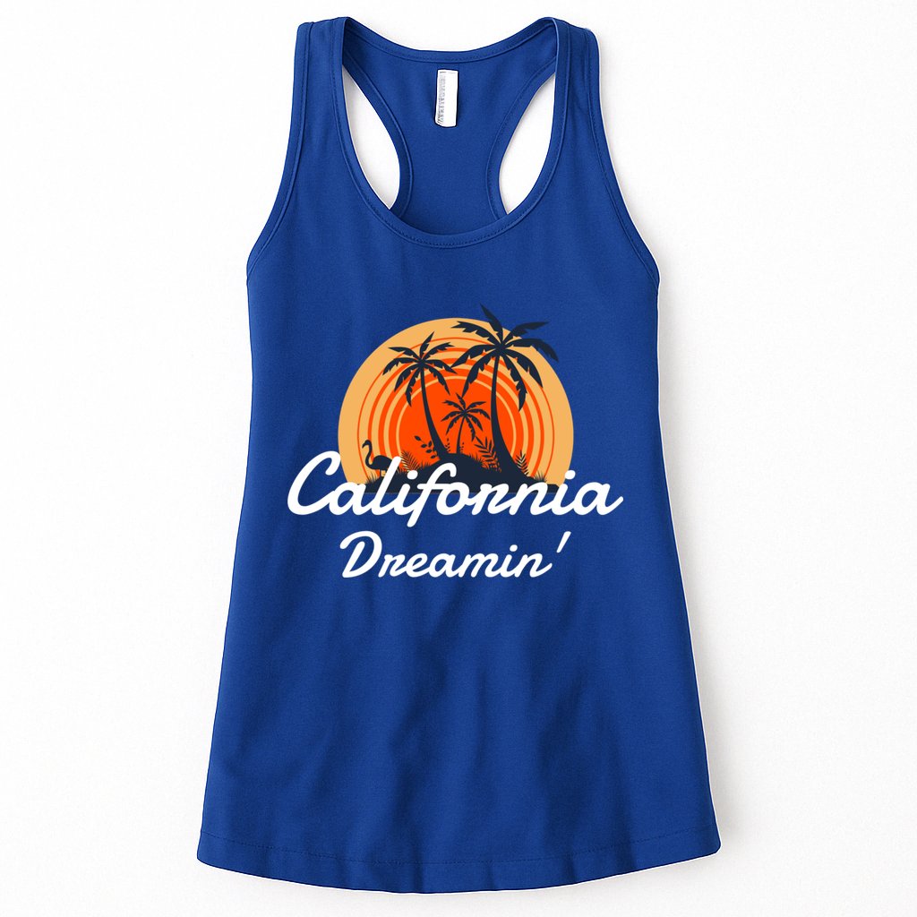 California Dreamin' Sunset Venice Beach Summer Surf La Gift Womens Tank Top