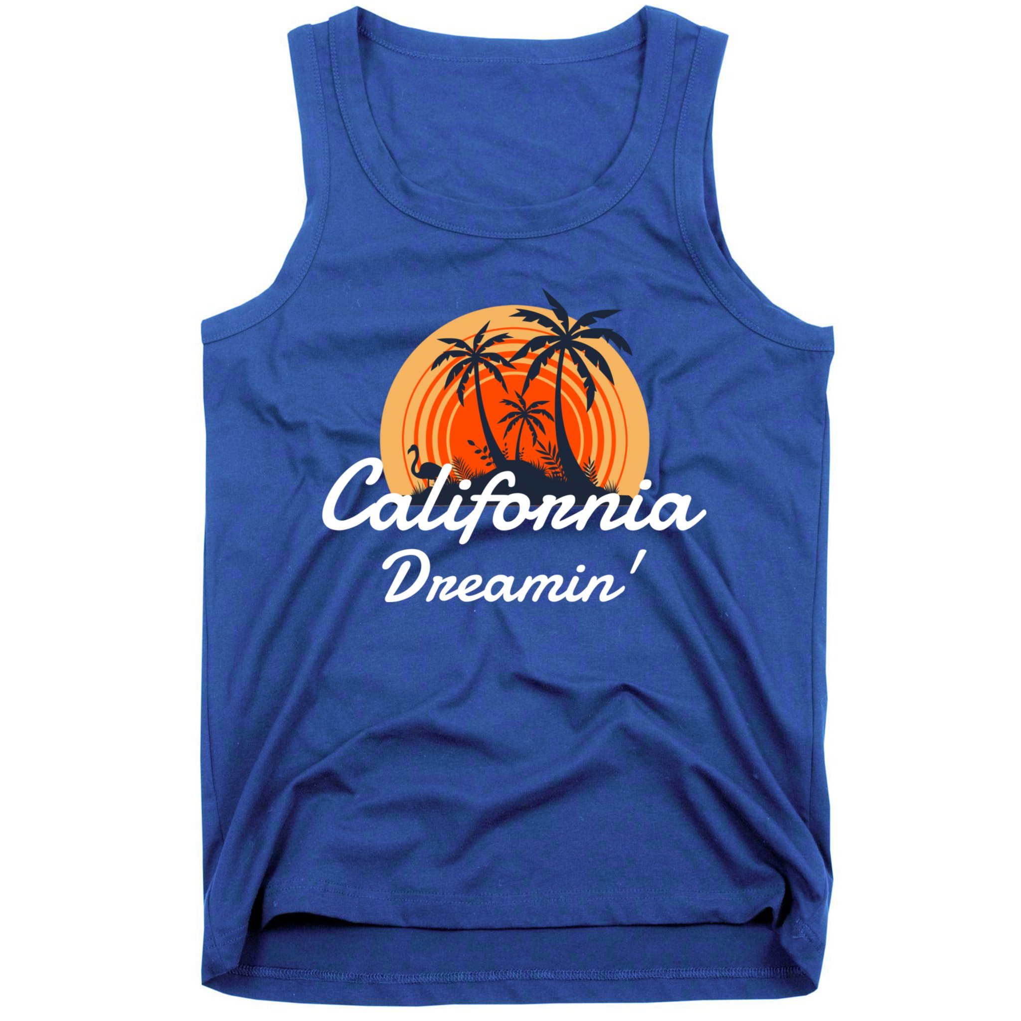 California Dreamin' Sunset Venice Beach Summer Surf La Gift Tank Top
