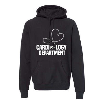 Cardiology Department Stethoscope Heart Surgeons Surgery Premium Hoodie