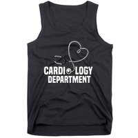 Cardiology Department Stethoscope Heart Surgeons Surgery Tank Top