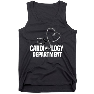 Cardiology Department Stethoscope Heart Surgeons Surgery Tank Top