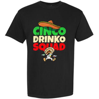 Cinco Drinko Squad Drinking Party Fiesta Funny Cinco De Mayo Garment-Dyed Heavyweight T-Shirt