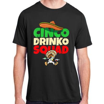 Cinco Drinko Squad Drinking Party Fiesta Funny Cinco De Mayo Adult ChromaSoft Performance T-Shirt