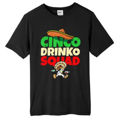 Cinco Drinko Squad Drinking Party Fiesta Funny Cinco De Mayo Tall Fusion ChromaSoft Performance T-Shirt