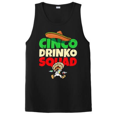 Cinco Drinko Squad Drinking Party Fiesta Funny Cinco De Mayo PosiCharge Competitor Tank