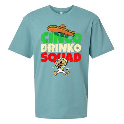 Cinco Drinko Squad Drinking Party Fiesta Funny Cinco De Mayo Sueded Cloud Jersey T-Shirt