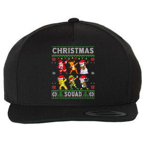 Christmas Dab Santa Friends Matching Family Christmas Squad Gift Wool Snapback Cap