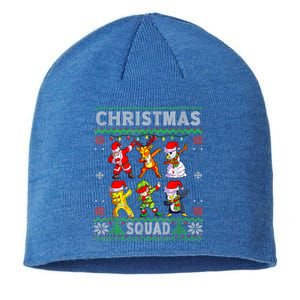 Christmas Dab Santa Friends Matching Family Christmas Squad Gift Sustainable Beanie