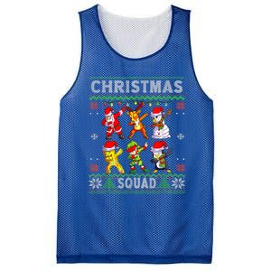 Christmas Dab Santa Friends Matching Family Christmas Squad Gift Mesh Reversible Basketball Jersey Tank