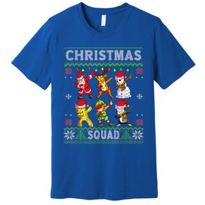 Christmas Dab Santa Friends Matching Family Christmas Squad Gift Premium T-Shirt