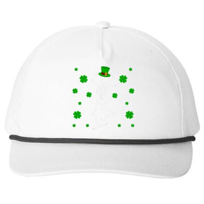 Cute Dancing Skeletons Happy St Patricks Day Family Outfit Snapback Five-Panel Rope Hat