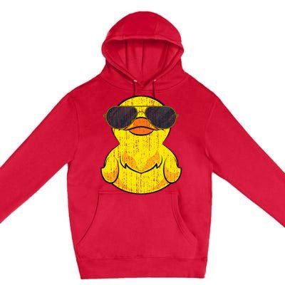 Cool Duckie Sunglasses Duckling Funny Ducky Rubber Duck Premium Pullover Hoodie