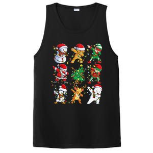 Christmas Dabbing Santa Elf Friends Funny Xmas Dab PosiCharge Competitor Tank