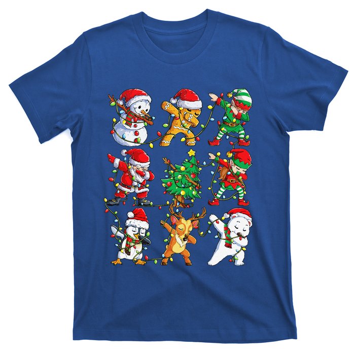 Christmas Dabbing Santa Elf Friends Funny Xmas Dab T-Shirt