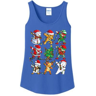 Christmas Dabbing Santa Elf Friends Funny Xmas Dab Ladies Essential Tank