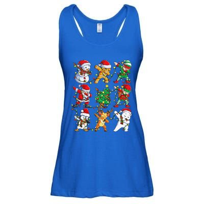 Christmas Dabbing Santa Elf Friends Funny Xmas Dab Ladies Essential Flowy Tank