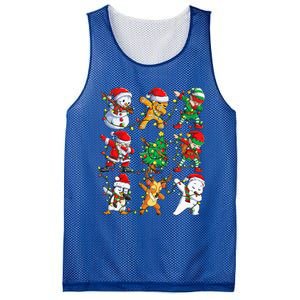 Christmas Dabbing Santa Elf Friends Funny Xmas Dab Mesh Reversible Basketball Jersey Tank