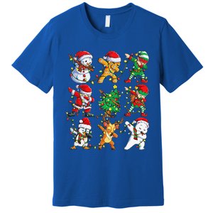 Christmas Dabbing Santa Elf Friends Funny Xmas Dab Premium T-Shirt