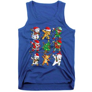 Christmas Dabbing Santa Elf Friends Funny Xmas Dab Tank Top