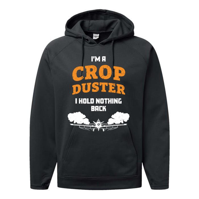 Crop Duster Sarcastic Adult Humor Funny Farting Joke Performance Fleece Hoodie