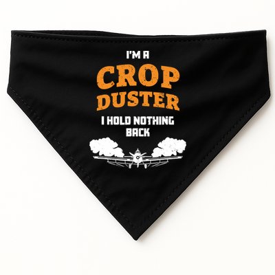 Crop Duster Sarcastic Adult Humor Funny Farting Joke USA-Made Doggie Bandana