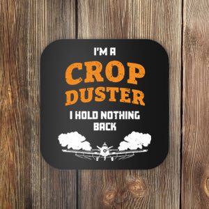 Crop Duster Sarcastic Adult Humor Funny Farting Joke Coaster