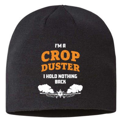 Crop Duster Sarcastic Adult Humor Funny Farting Joke Sustainable Beanie