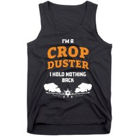 Crop Duster Sarcastic Adult Humor Funny Farting Joke Tank Top