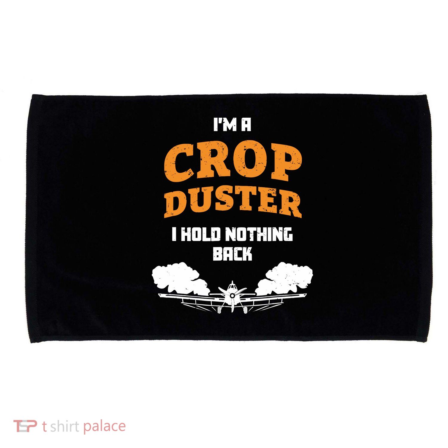 Crop Duster Sarcastic Adult Humor Funny Farting Joke Microfiber Hand Towel