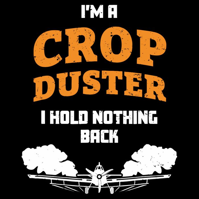 Crop Duster Sarcastic Adult Humor Funny Farting Joke Women's Crop Top Tee