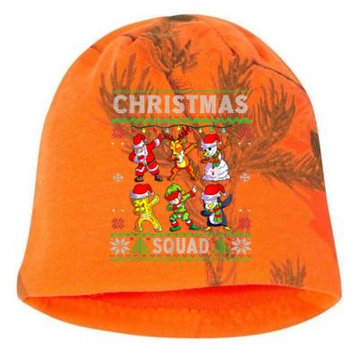 Christmas Dab Santa Friends Matching Family Christmas Squad Gift Kati - Camo Knit Beanie