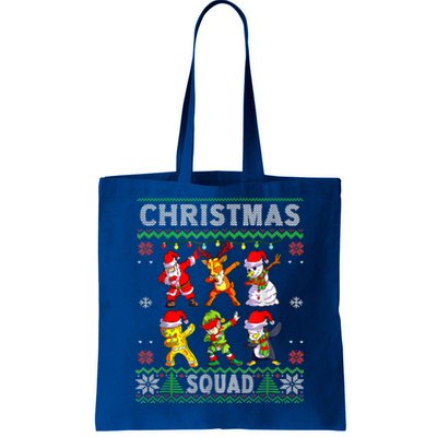 Christmas Dab Santa Friends Matching Family Christmas Squad Gift Tote Bag