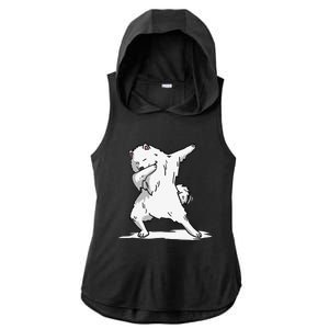 Cute Dabbing Samoyed Dog Funny Dab Dance Gift Ladies PosiCharge Tri-Blend Wicking Draft Hoodie Tank