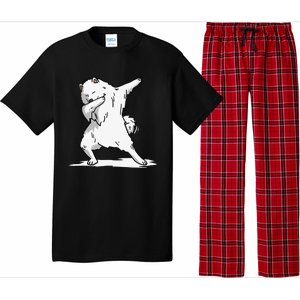 Cute Dabbing Samoyed Dog Funny Dab Dance Gift Pajama Set