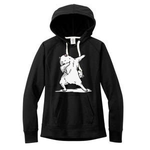 Cute Dabbing Samoyed Dog Funny Dab Dance Gift Women's Fleece Hoodie