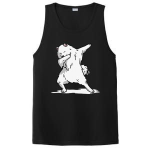 Cute Dabbing Samoyed Dog Funny Dab Dance Gift PosiCharge Competitor Tank