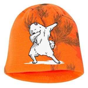 Cute Dabbing Samoyed Dog Funny Dab Dance Gift Kati - Camo Knit Beanie